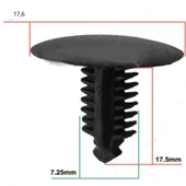 Kia Hyunda Klipsİ Siyah HYUNDAI 0B102-68865 KIA 0B102-68866 SAYK1328 12 ADET MARKA İLE UYUMLU thumbnail 2