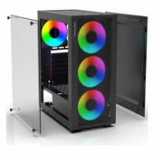 Inca Empousa EMG-15XN 650W USB 3.2 ARGB ATX Mid Tower Siyah Kasa thumbnail 7