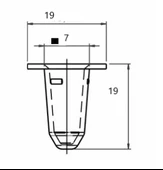 FİAT DOBLO-PALİO-LANCİA DÖŞEME KLİPSİ SAYK0905 12 ADET MARKA İLE UYUMLU thumbnail 2