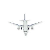 Çek Bırak Sesli Işıklı Metal Uçak - 180 - Mavi thumbnail 3