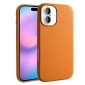 Apple iPhone 17 Kılıf M-safe Şarj Özellikli PU Deri Görünümlü Zr-Kupra thumbnail 1