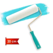 Dekor-1065 Kadife 5cm Orta Çap 7 mm Tüylü Saplı Vernik Rulosu 20 cm thumbnail 1