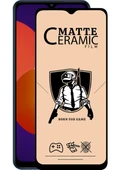 Samsung Galaxy M12 Mat Seramik Ekran Koruyucu Siyah thumbnail 1