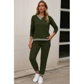 Lucky Life Kadın Uzun Kollu Ribana Detay Viskon Iki Iplik Ikili Takım - 3