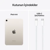 iPad Mini 7. Nesil Wi-Fi 128 GB 8.3" MXN83TU/A Yıldız Işığı Tablet - 7