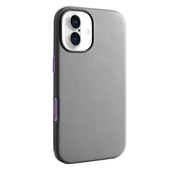 Apple iPhone 17 Kılıf M-safe Şarj Özellikli PU Deri Görünümlü Zr-Kupra thumbnail 3