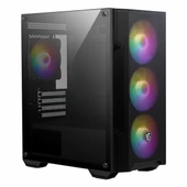 MSI MAG Forge M100A 500W USB 3.2 RGB mATX Mid Tower Siyah Kasa thumbnail 4