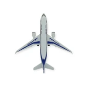 Çek Bırak Sesli Işıklı Metal Uçak - 180 - Mavi thumbnail 5