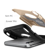 Spigen iPhone X ile Uyumlu Kılıf Slim Armor Champagne Gold - 4