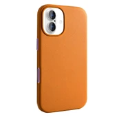 Apple iPhone 17 Kılıf M-safe Şarj Özellikli PU Deri Görünümlü Zr-Kupra thumbnail 3