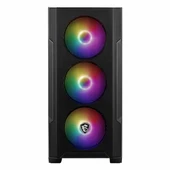 MSI MAG Forge M100A 500W USB 3.2 RGB mATX Mid Tower Siyah Kasa thumbnail 2