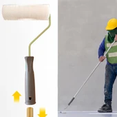 1221 Epoksi Uygulama 7,5 cm Çap 10 mm Dişli Saplı Hava Kabarcığı Alma Rulosu 25 cm thumbnail 4