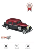 Torima D55 Kırmızı Retro Araba Tasarımlı Bluetooth Hoparlör  2x5W  FM + USB + TF Kart thumbnail 1