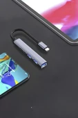 Torima USB To TYPE-C 5 IN 1 Hub YD-49 Dönüştürücü thumbnail 5