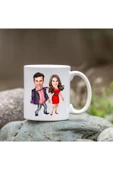 Kişiye Özel Bardak - Karikatür Bardak - Sevgili Bardağı - 1