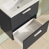 VitrA Mia 75102 Banyo Dolabı Seti Çekmeceli 60 cm Antrasit - 3