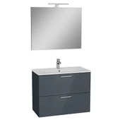 VitrA Mia 75100 Banyo Dolabı Seti Çekmeceli 80 cm Antrasit - 2