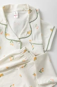 Uzun Kol Gömlek Yaka Kadın Pinterest Pijama Takımı - Mevsimlik Kadın Pijama- Büyük Beden - 10