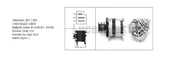 ALTERNATÖR-24V 40A A127 CHRYSLER/HİNO - LUCAS-61920150 - 1