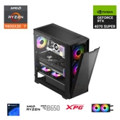 ETERNAL POWER  RYZEN 7 9800X3D 64GB DDR5 1TB M.2  RTX 4070 SUPER B650 750W 240M - 1