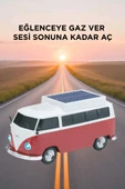 Torima D70 Kırmızı Vosvos Tasarımlı Solar Şarjlı Bluetooth Hoparlör 5W Güçlü Ses thumbnail 3