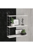Decormet Armoni Raf Seti 3 Raflı 200*720 Metal Beyaz+Ahşap thumbnail 1