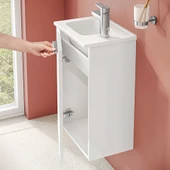 VitrA Mia 69576 Banyo Dolabı Seti Kapaklı 40 Cm Parlak Beyaz - 6