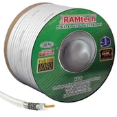 Ramtech Anten Kablosu Rg6-u4 80 Tel Trishield 100 Metre - 1