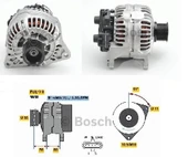 ALTERNATÖR-BOS 24V 110A İVECO EURO CARGO ( İSPANYA ) - SEG-0124655065 - 1
