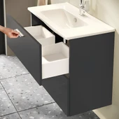 VitrA Mia 75100 Banyo Dolabı Seti Çekmeceli 80 cm Antrasit - 6