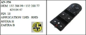 CAM ANAHTARI>OPEL ASTRA H - ZAFIRA B SOL ÖN DÖRTLÜ  >>13228699/13228877/6240447 - MCAR-AN356 - 1