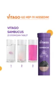 Vitago Sambucus, Vitamin C Ve Çinko 20li Efervesan Tablet thumbnail 5