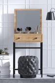 Decormet Mary Mini Makyaj Masası Safir Meşe thumbnail 1