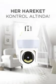TORİMA CMR-26 Beyaz 360° Full Hd 1080p Ampül Wifi Smart Ip Güvenlik Kamerası thumbnail 2
