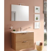 VitrA Mia 67093 Banyo Dolabı Seti Çekmeceli 80 cm Altın Meşe - 2