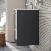 VitrA Mia 75102 Banyo Dolabı Seti Çekmeceli 60 cm Antrasit - 8