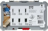 BOSCH 6 mm Saplı Profesyonel Ahşap Freze Bıçak Seti 6 Parça (2607017465) thumbnail 2