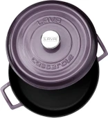 Lava Döküm Çok Amaçlı Yayvan Tencere Trendy Serisi Mor 28 Cm thumbnail 3