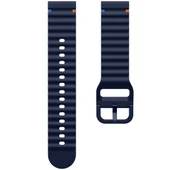 Huawei Watch GT6 41mm İle Uyumlu Dalga Desenli Tokalı Yumusaş Soft Silikon Kordon  Lacivert thumbnail 6