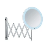 Wenko Mafsallı Ayarlanabilir Led Makyaj Aynası 5X Zoom Krom - 1