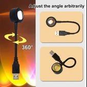 MİGHTY GÜN BATIMI RENK USB PROJEKTÖR GECE VE MASA LAMBASI FOTOĞRAF ÇEKİM IŞIĞI DEKORATİF IŞIK - 7