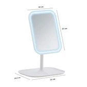 Wenko Ayaklı Masa Üstü Led Makyaj Aynası Beyaz - 2