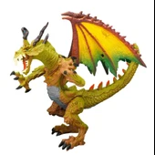 Standlı Ejderha Figürü  13 cm - Yeşil thumbnail 2