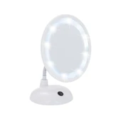 Wenko Ayaklı Masa Üstü Led Makyaj Aynası 3X Zoom Beyaz - 1