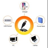 MİGHTY GÜN BATIMI RENK USB PROJEKTÖR GECE VE MASA LAMBASI FOTOĞRAF ÇEKİM IŞIĞI DEKORATİF IŞIK - 6