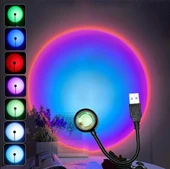 MİGHTY 7 RENK 14 MOD USB PROJEKTÖR MASA VE GECE LAMBASI FOTOĞRAF VE VİDEO ÇEKİM IŞIĞI DEKORATİF IŞIK - 1