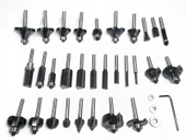 BOSCH 6 mm Saplı Profesyonel Ahşap Freze Bıçak Seti 30 Parça (2607017474) thumbnail 3