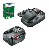 BOSCH PBA 18 Akü Seti 18 Volt 6 Ah Akü + Şarj cihazı (Yeşil-Bahçe Makineleri İçin) thumbnail 2