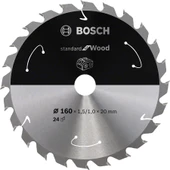 BOSCH 160x20x1,5 mm 24 Diş Ahşap Elmas Daire Testere Bıçağı - 1