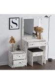 Decormet Nice Makyaj Masası Carrara Marble thumbnail 2